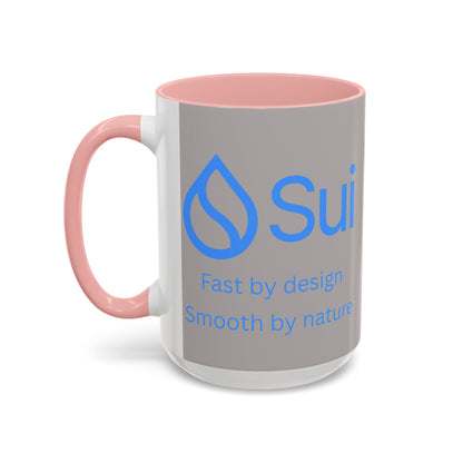 SUI Grey Accent Mug by cypherpunkgear.com