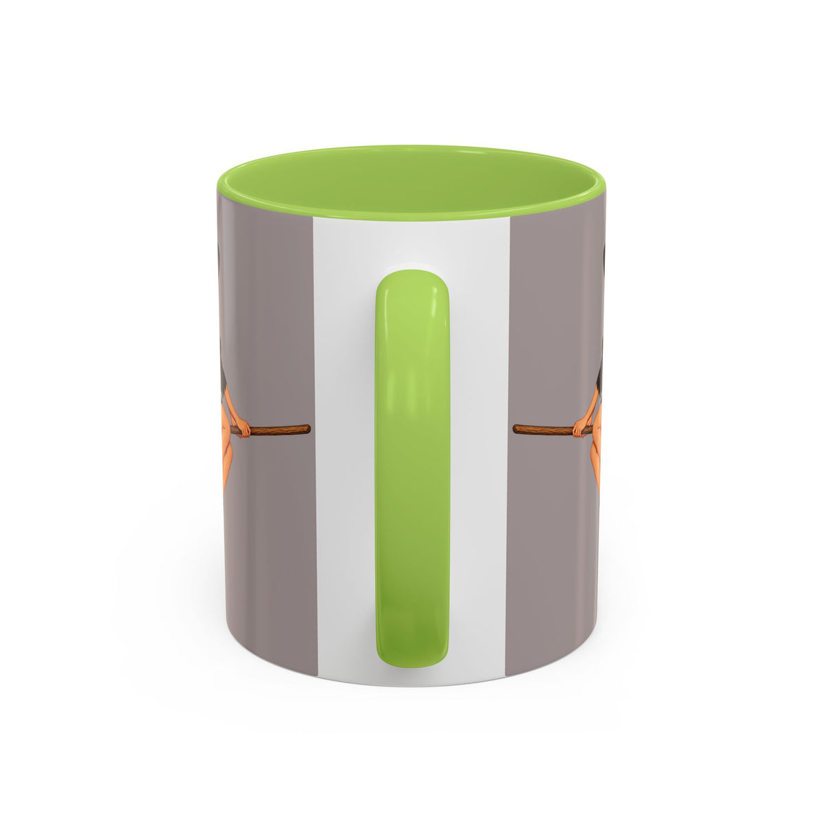 Hazel Hex Grey Accent Mug by CreepyCrafts.boo