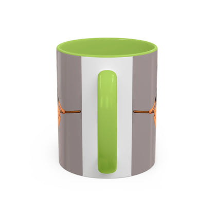 Hazel Hex Grey Accent Mug by CreepyCrafts.boo