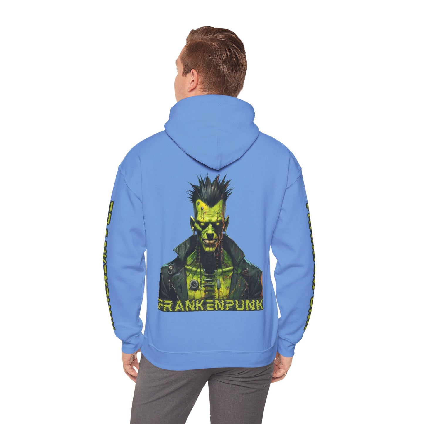 Frankenpunk Hoodie Unisex Hooded Sweatshirt by CreepyCrafts.boo
