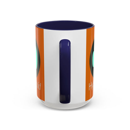 Hyperliquid White font Orange Accent Mug by cypherpunkgear.com