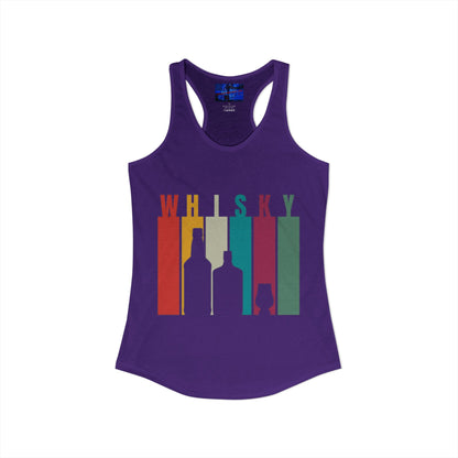 Whisky spelled without an 'e' Women's Racerback Tank Top by cypherpunkgear.com