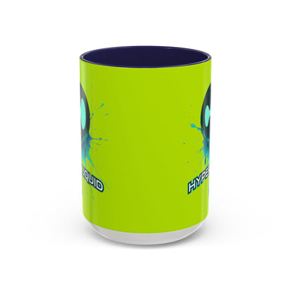 HYPE Drip Yellow Accent Mug by cypherpunkgear.com