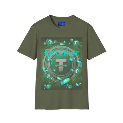 Tether DKcolors Unisex T-Shirt by cypherpunkgear.com