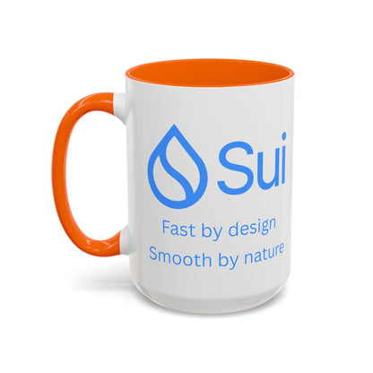 SUI White Accent Mug by cypherpunkgear.com