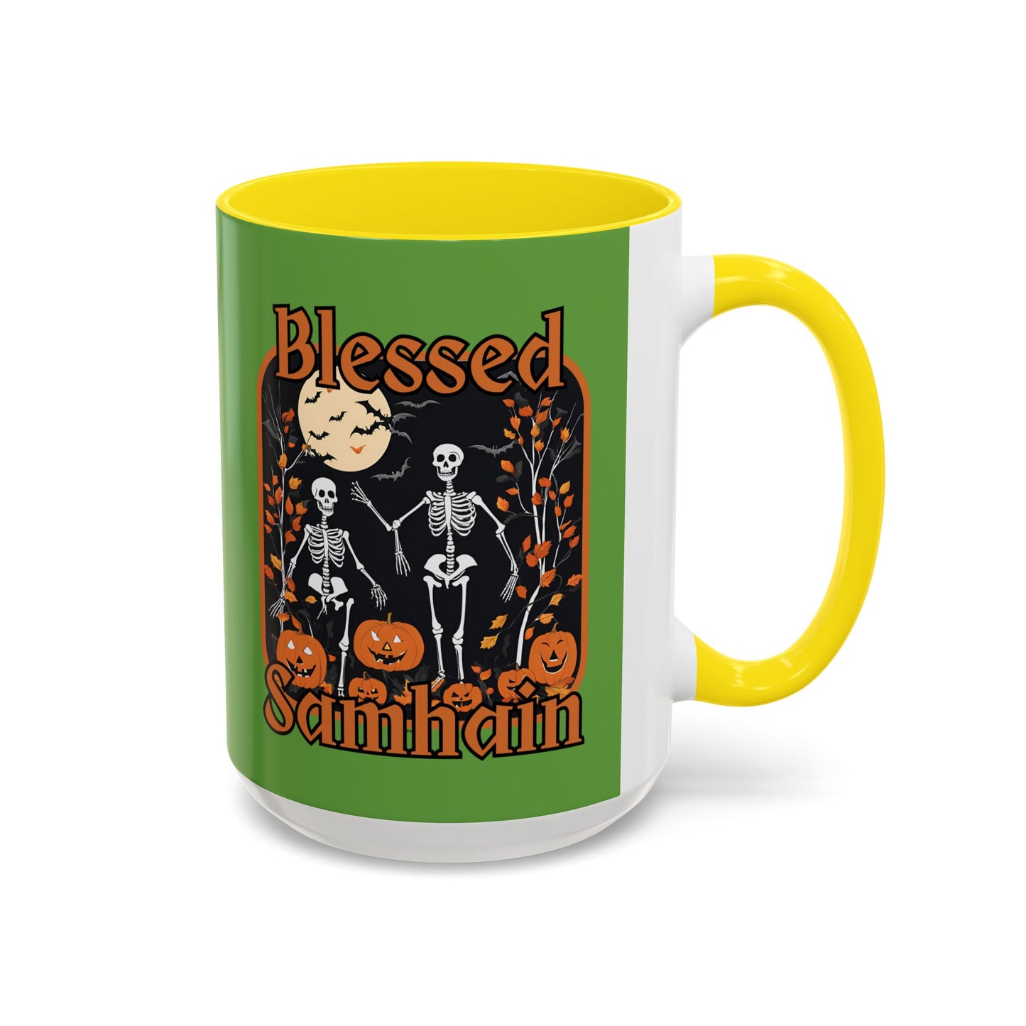 Spooktacular Skeletons of Samhain Accent Mug by CreepyCrafts.boo