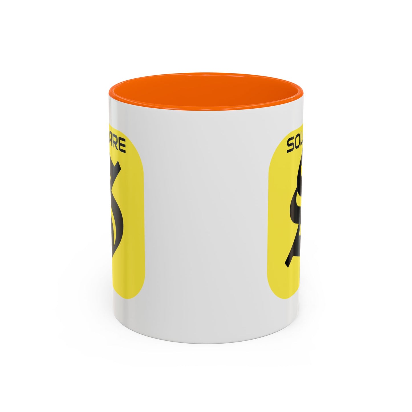 SolflareLogo White Accent Mug by cypherpunkgear.com