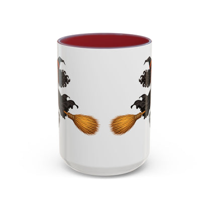 Velvet Vex White Accent Mug by CreepyCrafts.boo