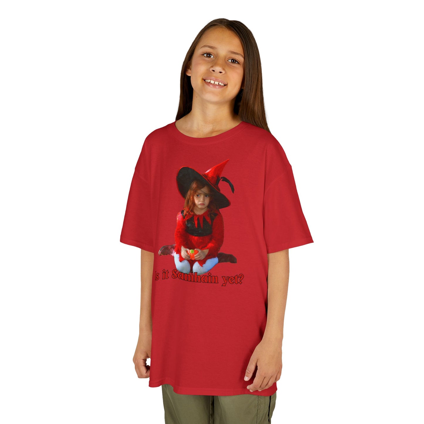 Is it Samhain yet? Kids Heavy Cotton™ Tee by CreepyCrafts.boo