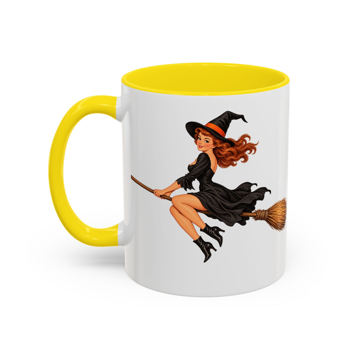 Hazel Hex White Accent Mug by CreepyCrafts.boo