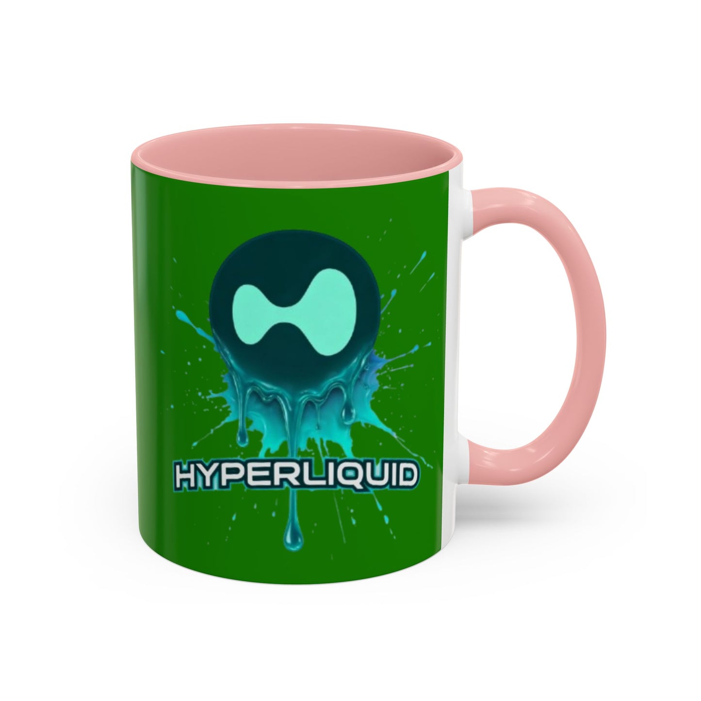 HYPE Drip Green Accent Mug by cypherpunkgear.com