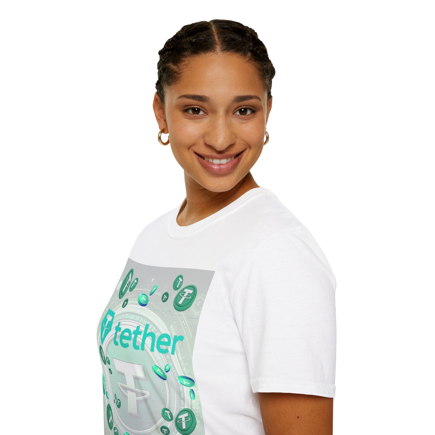 Tether Light colors Unisex T-Shirt by cypherpunkgear.com