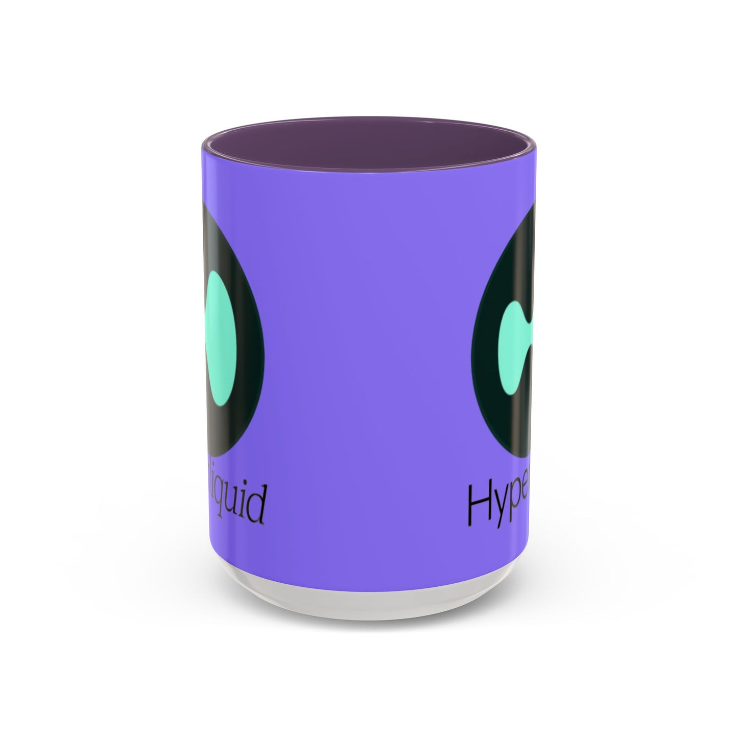 Hyperliquid Black font Light Purple Accent Mug by cypherpunkgear.com