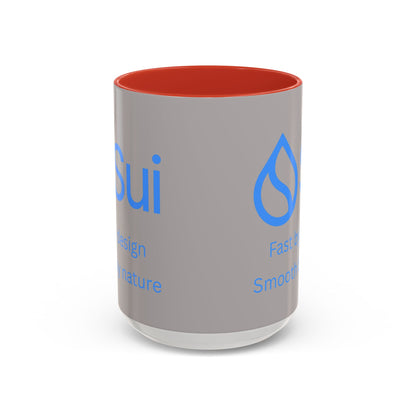 SUI Grey Accent Mug by cypherpunkgear.com