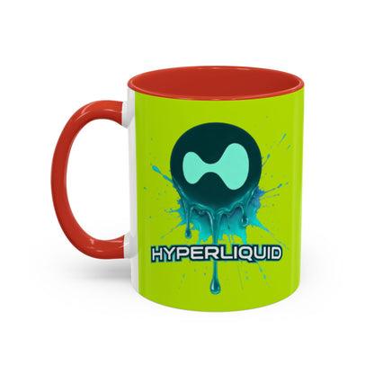 HYPE Drip Yellow Accent Mug by cypherpunkgear.com