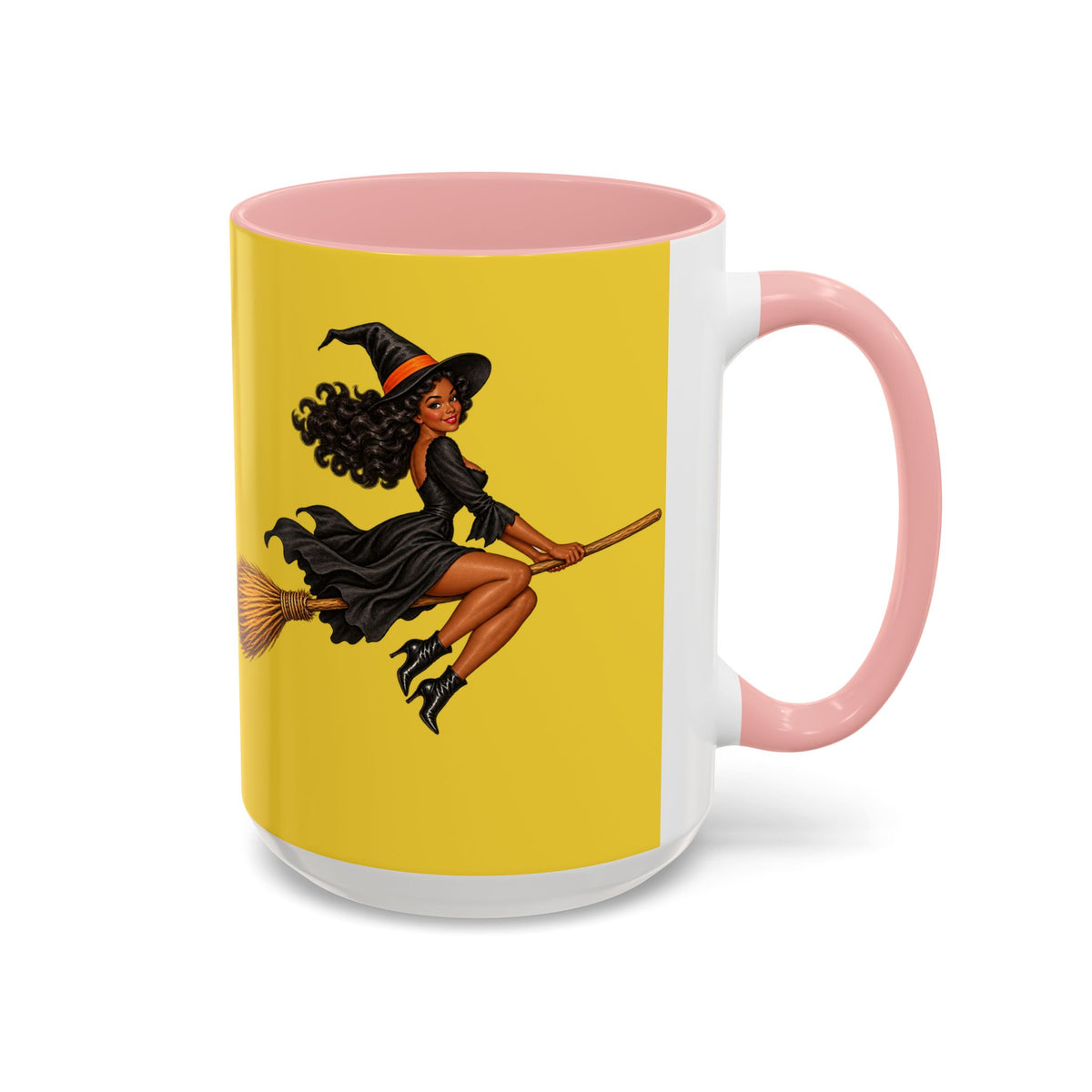 Velvet Vex Yellow Accent Mug by CreepyCrafts.boo