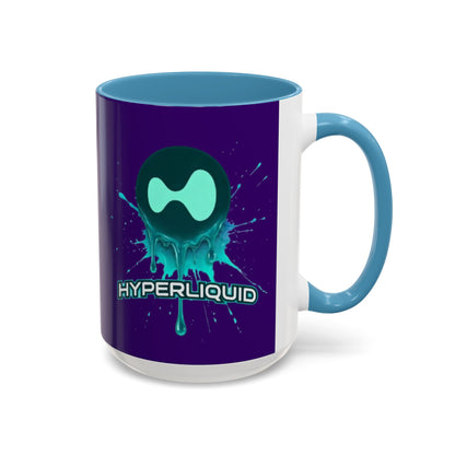 HYPE Drip Dark Purple Accent Mug by cypherpunkgear.com