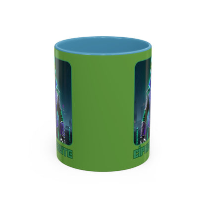 Cipher McByte Accent Mug by cypherpunkgear.com