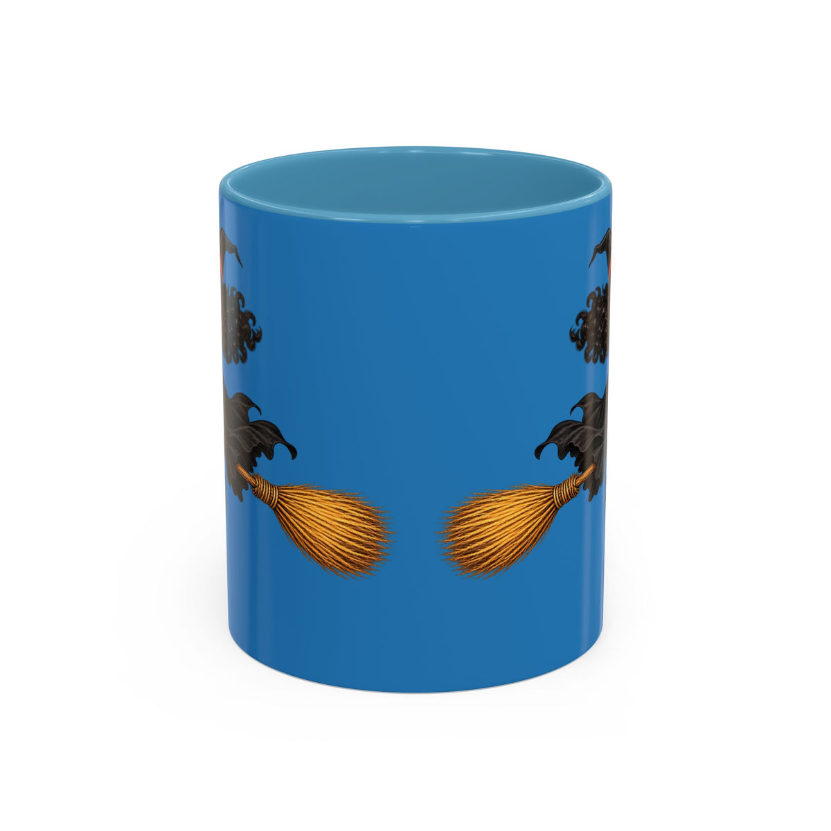 Velvet Vex Blue Accent Mug by CreepyCrafts.boo