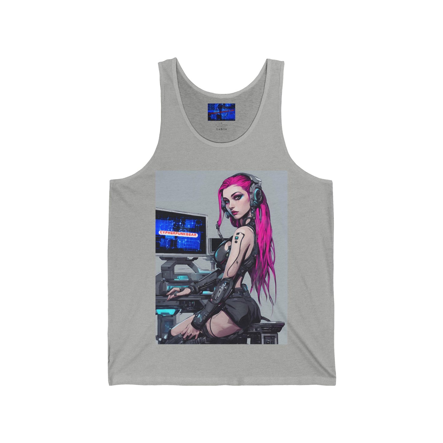 ¡Cyberpunk de cypherpunkgear! Camiseta sin mangas unisex