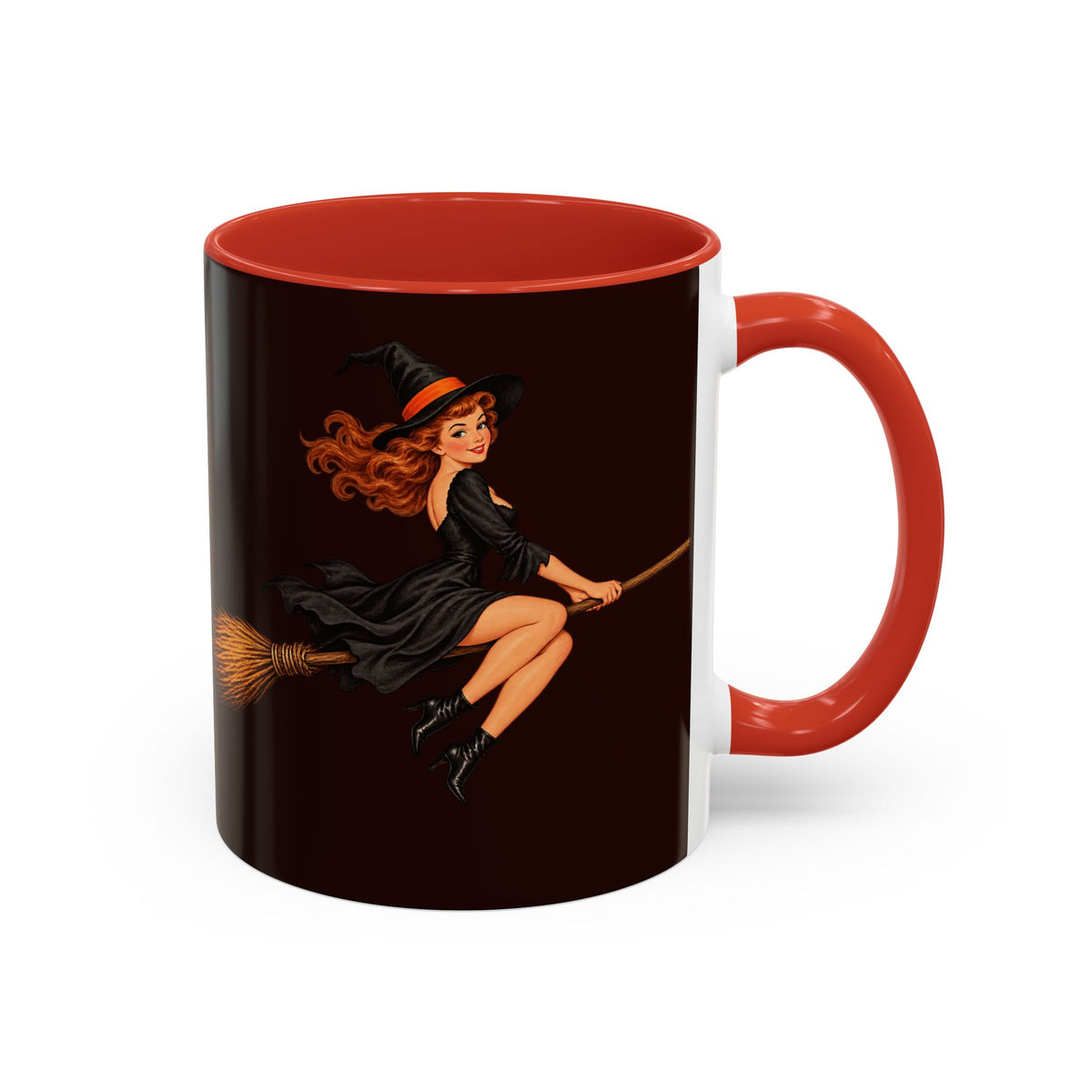 Hazel Hex Brown Accent Mug by CreepyCrafts.boo