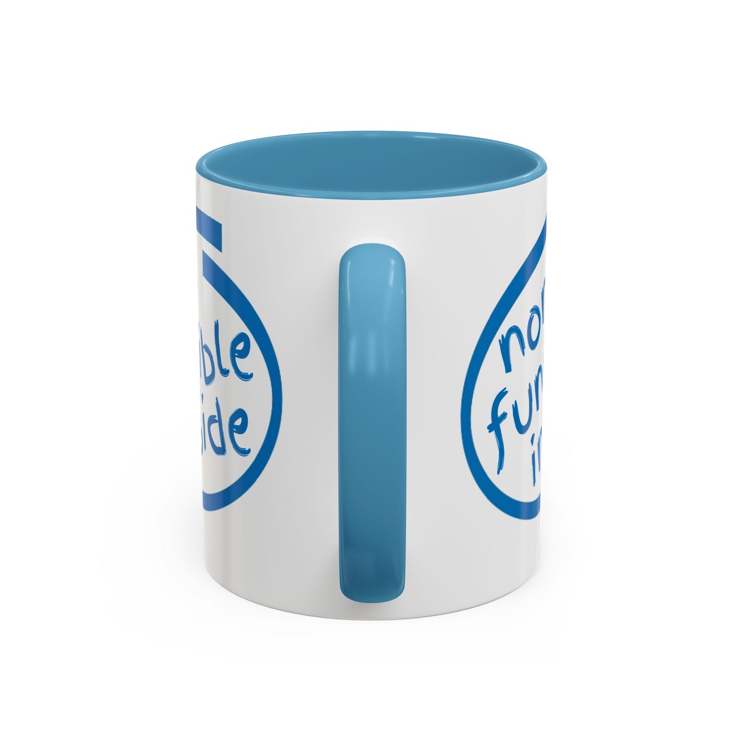 Non-Fungible Inside White Accent Mug by cypherpunkgear.com