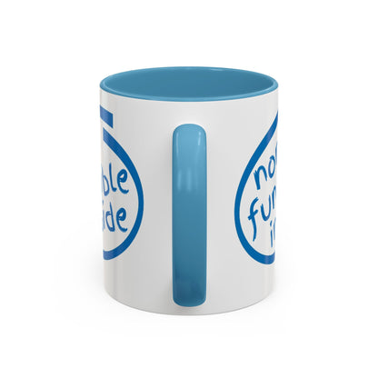 Non-Fungible Inside White Accent Mug by cypherpunkgear.com