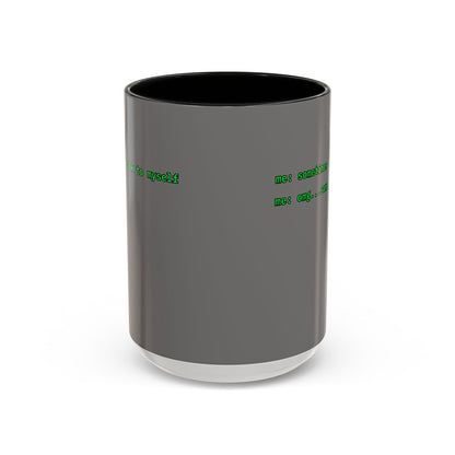 Sometimes I talk to myself - me: omg...same Grey Accent Mug by cypherpunkgear.com