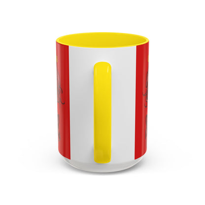 Caution, Savage Red Accent Mug by cypherpunkgear.com