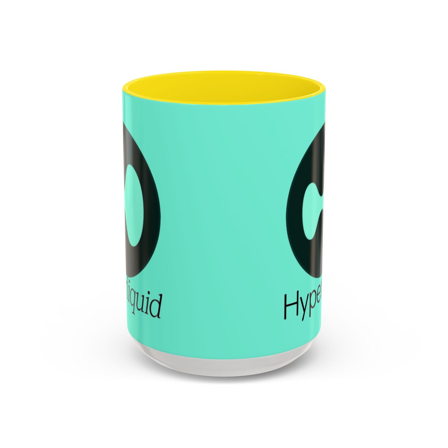 Hyperliquid Black font Light Hyperliquid Accent Mug by cypherpunkgear.com
