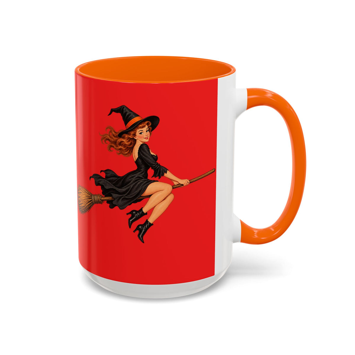Hazel Hex Red Accent Mug by CreepyCrafts.boo