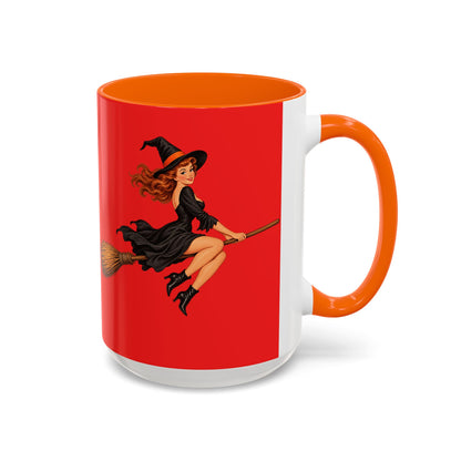 Hazel Hex Red Accent Mug by CreepyCrafts.boo