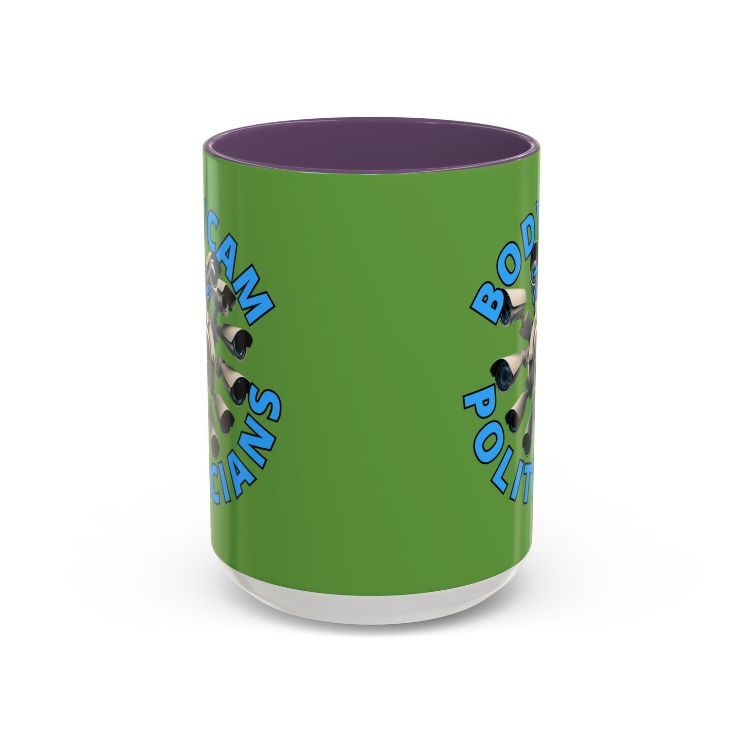 Bodycam the Politicians Cameras Green Accent Mug by cypherpunkgear.com