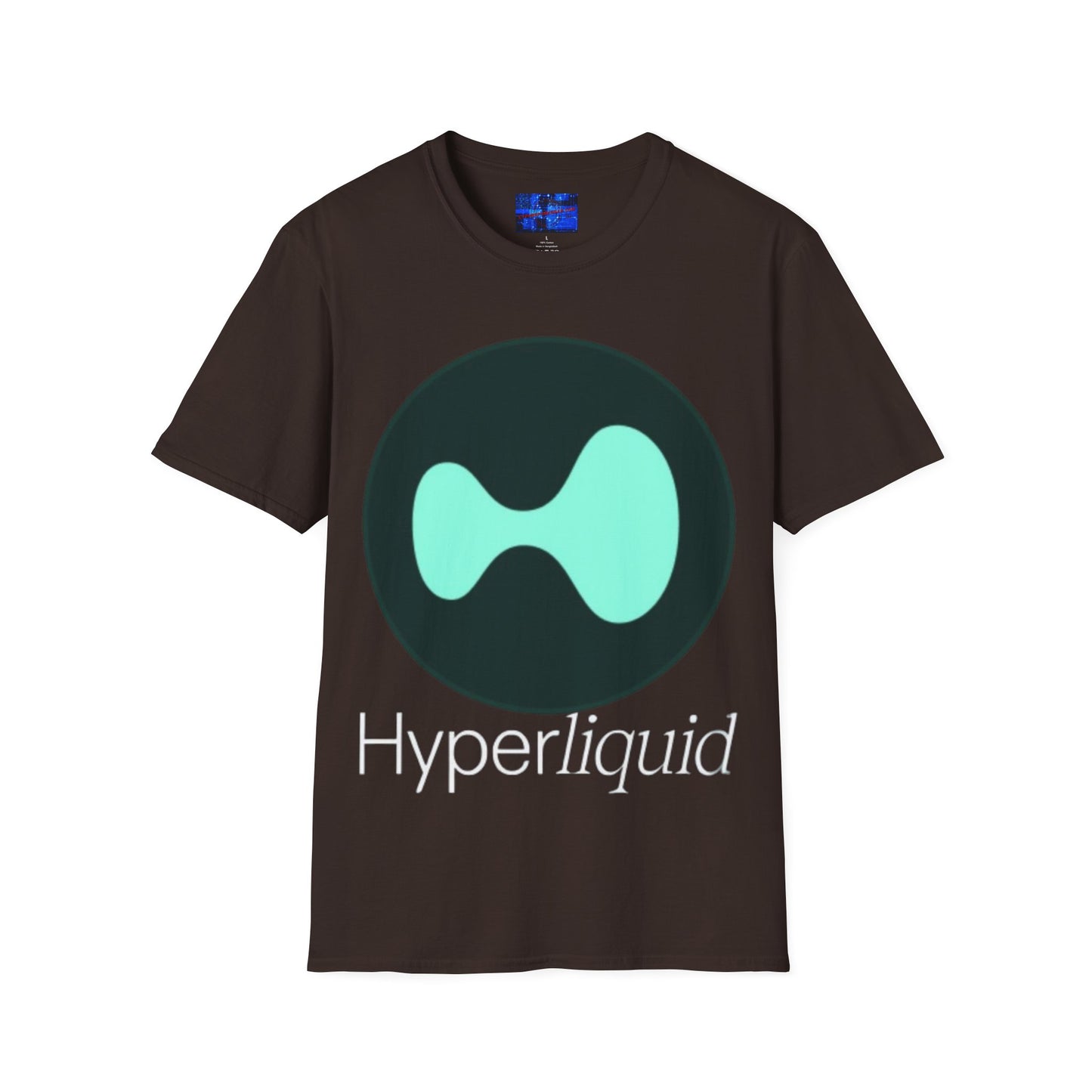 Hyperliquid White font Unisex T-Shirt by cypherpunkgear.com