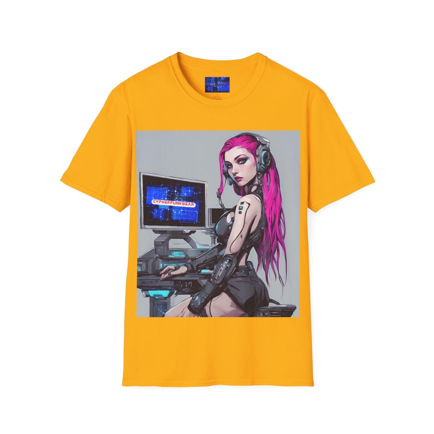 Netrunner Cyberpunk Light colors Unisex T-Shirt by cypherpunkgear.com