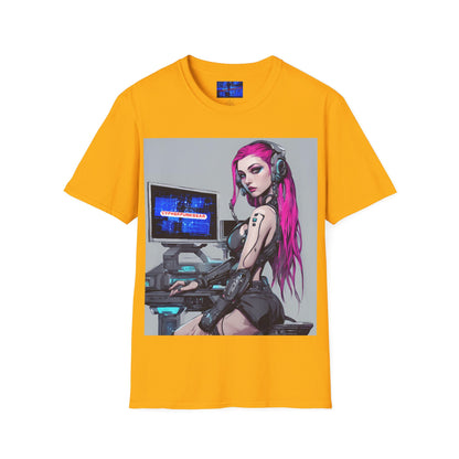 Netrunner Cyberpunk Light colors Unisex T-Shirt by cypherpunkgear.com