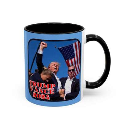 Trump and Vance 2024 Accent Mug by cypherpunkgear