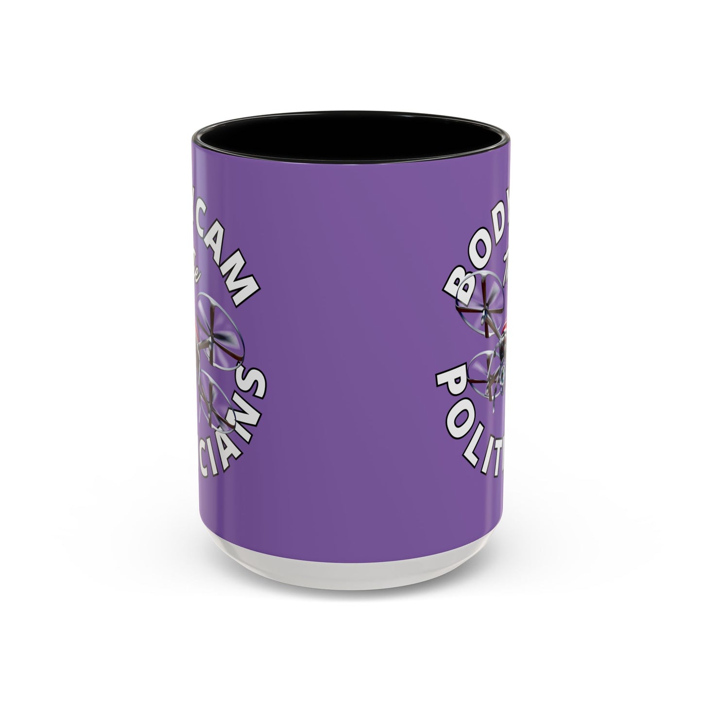 Bodycam the Politicians Drone Light Purple Accent Mug by cypherpunkgear.com