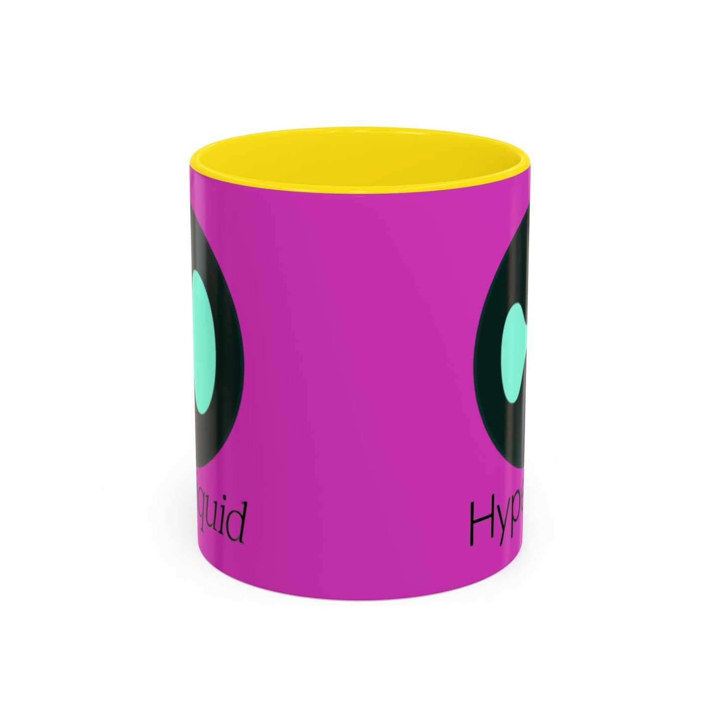 Hyperliquid Black font Pink Accent Mug by cypherpunkgear.com