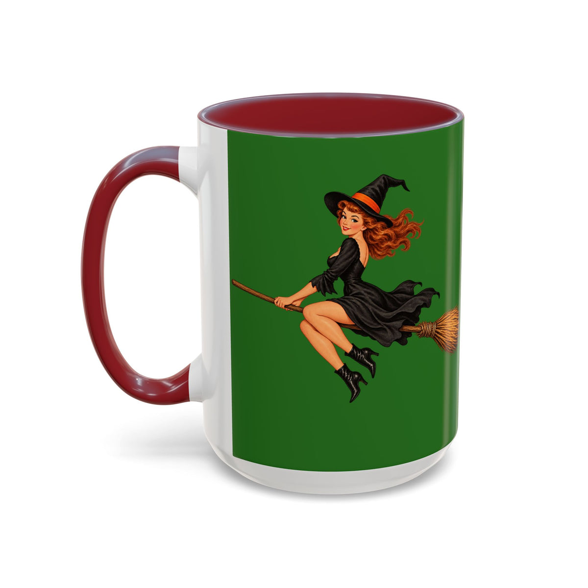 Hazel Hex Green Accent Mug by CreepyCrafts.boo
