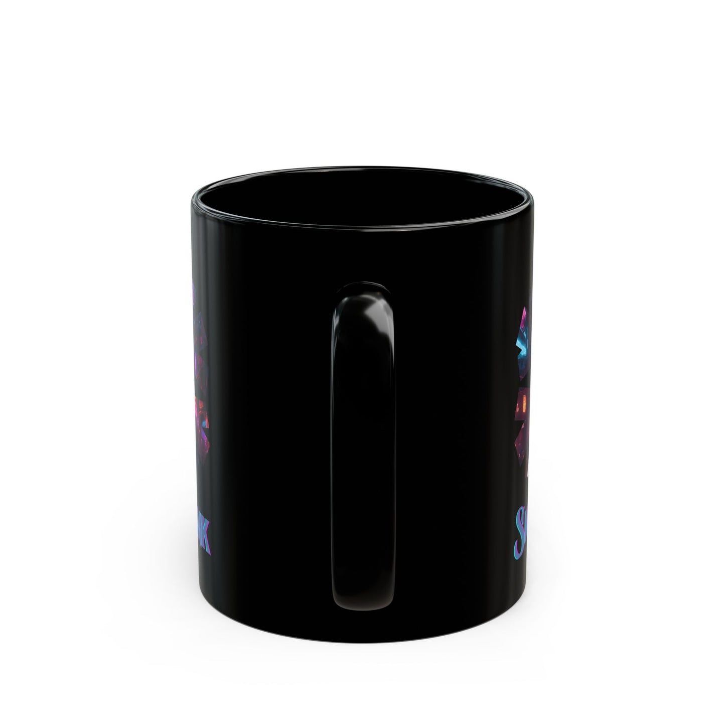 Snowpunk Black Mug by cypherpunkgear.com