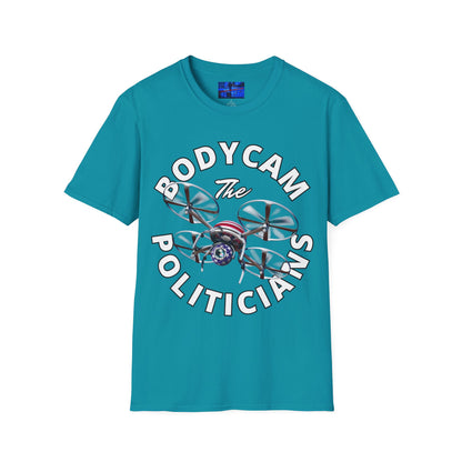 Bodycam the Politicians Drone Dark colors Unisex T-Shirt by cypherpunkgear.com