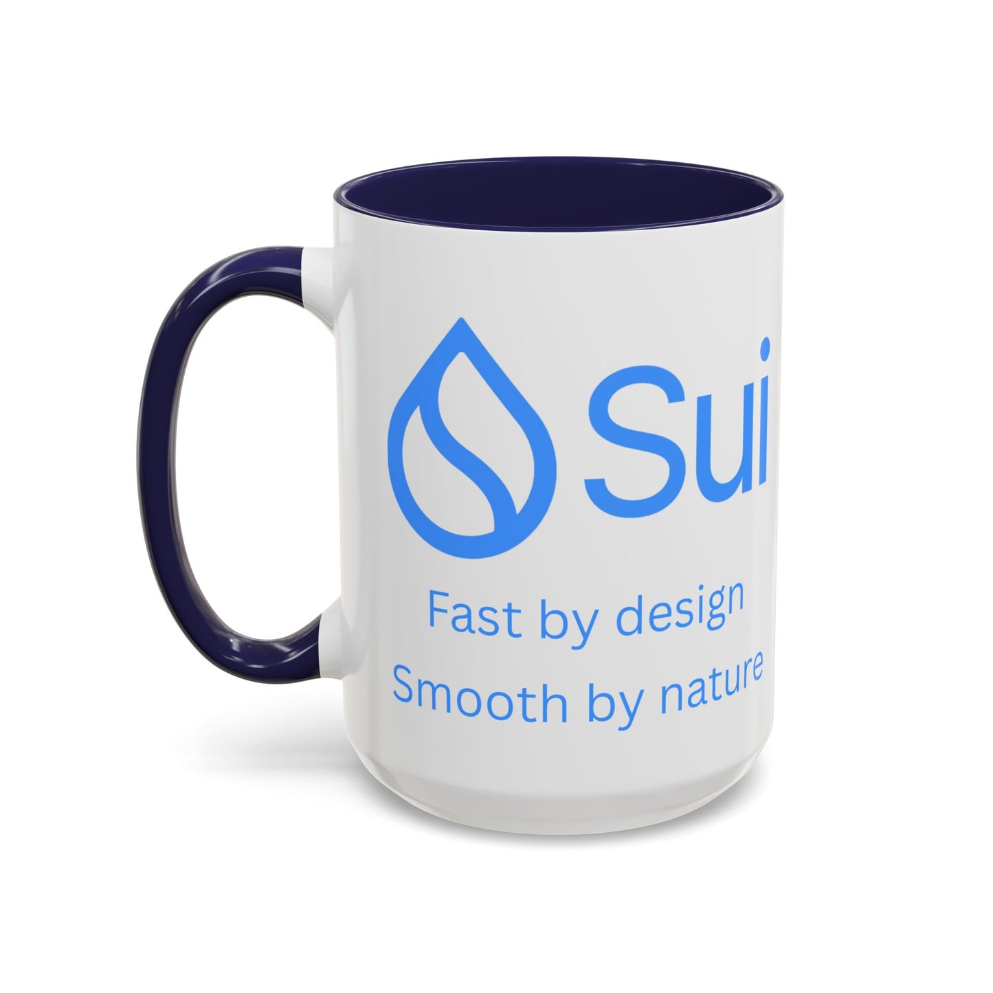 SUI White Accent Mug by cypherpunkgear.com