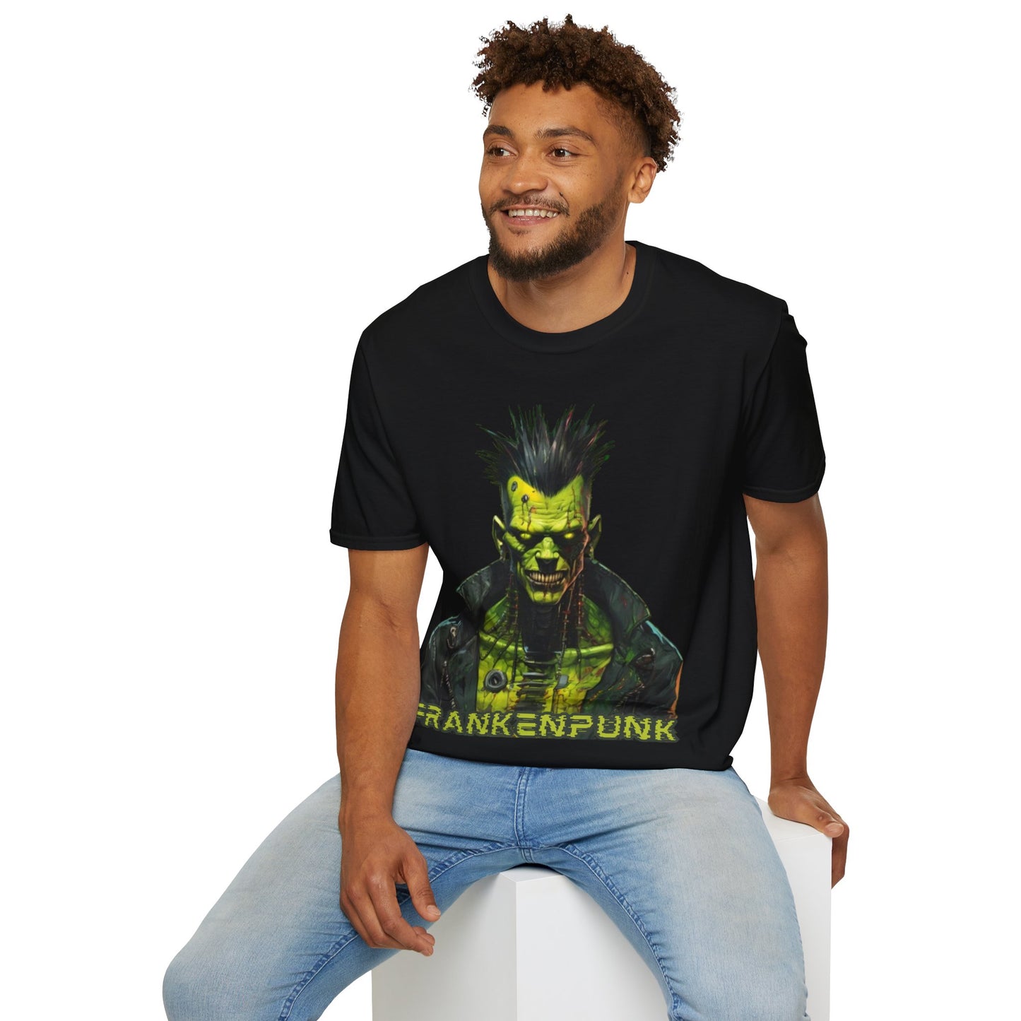 Frankenpunk Dark colors Unisex T-Shirt by CreepyCrafts.boo