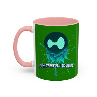 HYPE Drip Green Accent Mug by cypherpunkgear.com