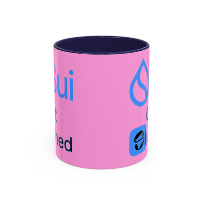 Sui: Get Slushed Pink Accent Mug by cypherpunkgear.com