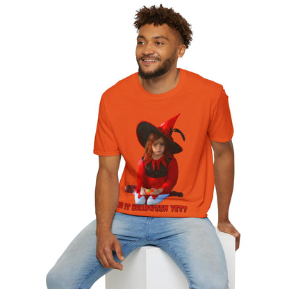 Is it Halloween yet? Light colors Unisex T-Shirt by CreepyCrafts.boo