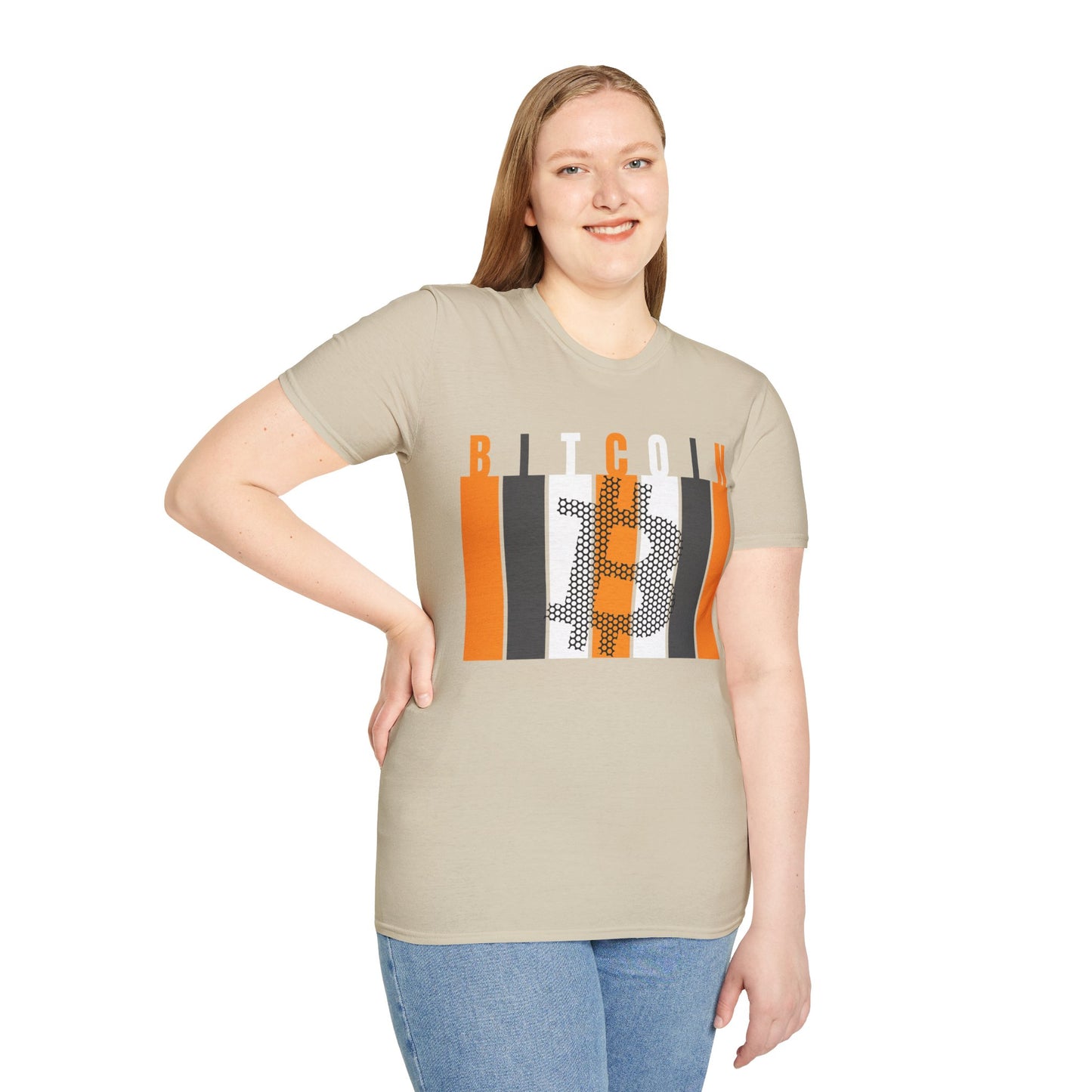 Bitcoin (BTC) Freedom Light colors Unisex T-Shirt by cypherpunkgear.com