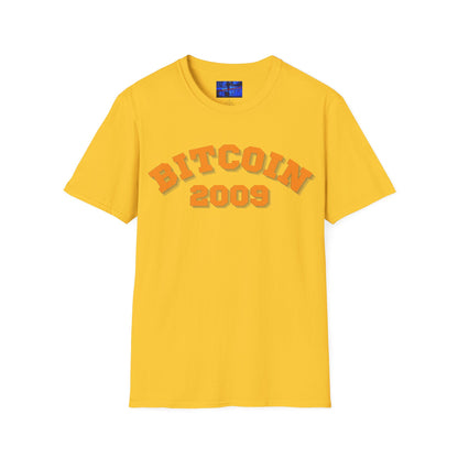 Bitcoin 2009 Light colors Unisex T-Shirt by cypherpunkgear.com