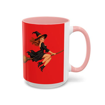 Hazel Hex Red Accent Mug by CreepyCrafts.boo